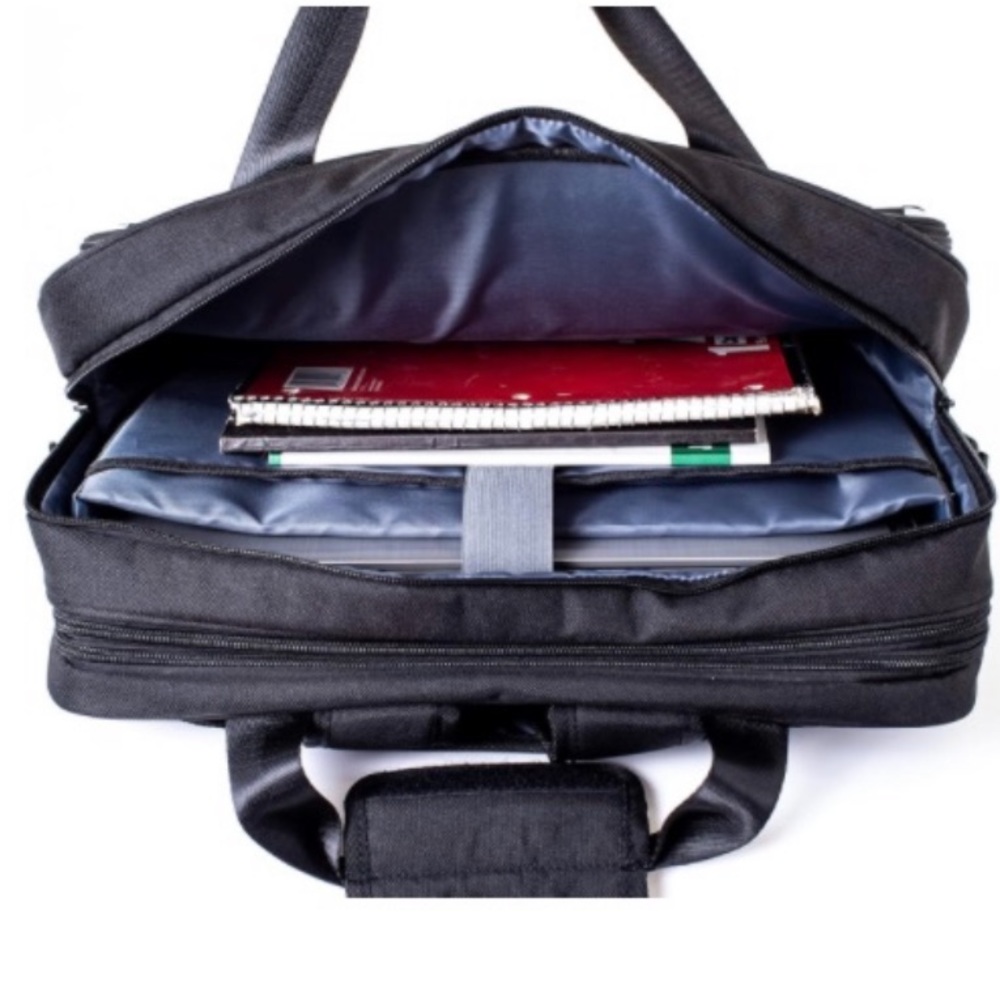 Versatex Checkered Black & White Adjustable Strap Laptop Bag NWT - Picture 6 of 6